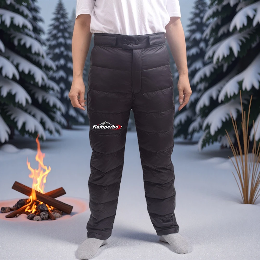

Kamperbox Outdoor Hiking Down Pants Winter Hiking Down Pants for Men and Women Down Pants for Winter Warmth