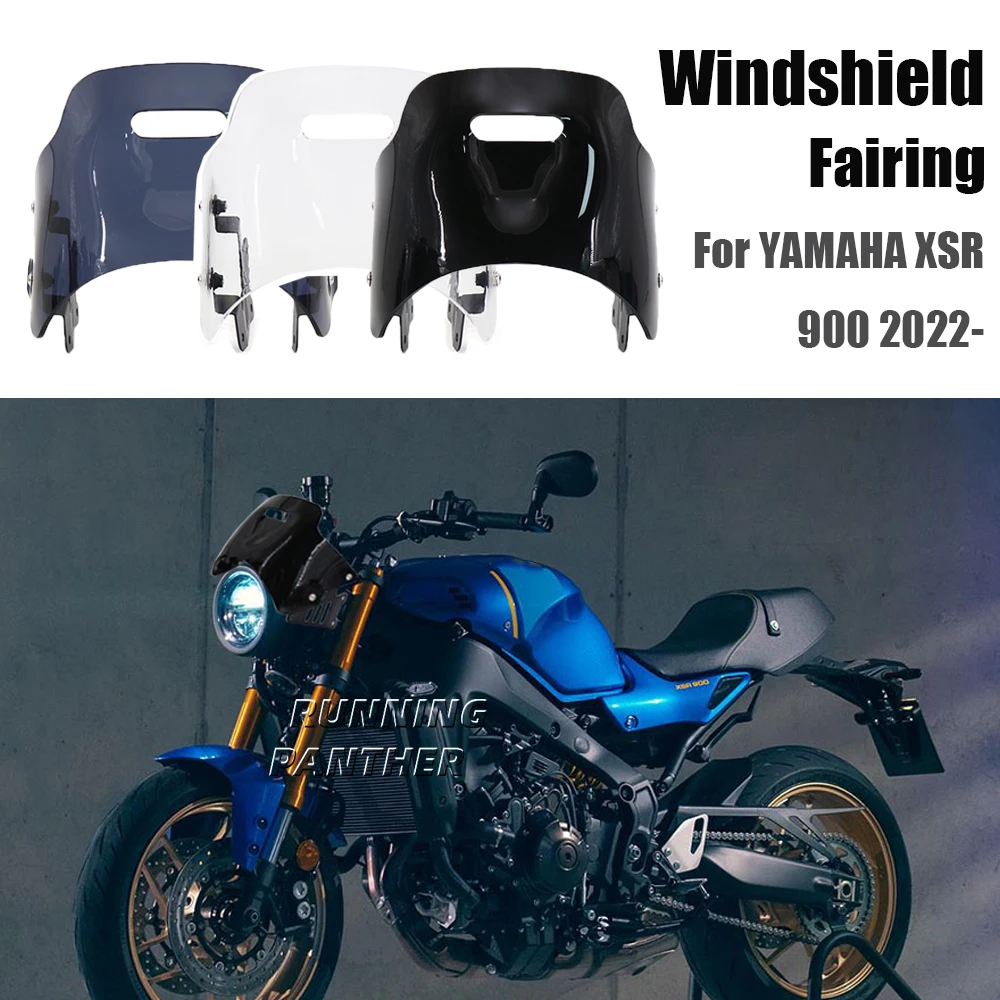 

For YAMAHA XSR 900 XSR900 xsr900 2022 2023 Accessories New Motorcycle Windscreen Windshield Air Wind Deflector