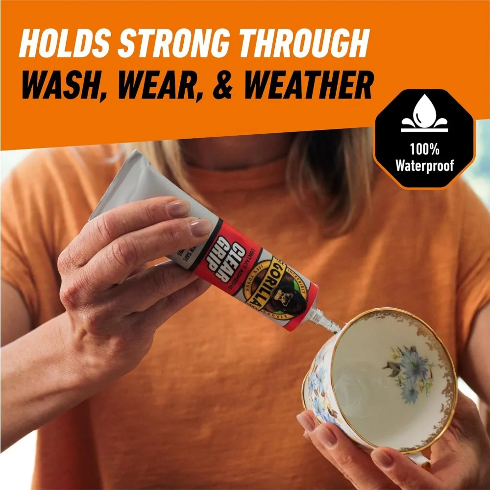 透明防水接着剤、速乾性ノンクランプ処方、柔軟で塗装可能、屋内外で使用可能