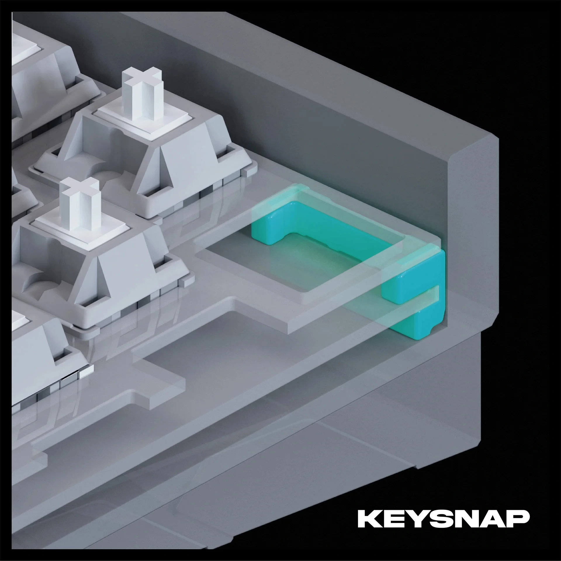 Geon × Nuxros Keysnap PCBsnap Goju Mechaniczna Klawiatura O-ring Structure Silikonowe FKM Modyfikacje Uszczelka Klawiatury 4 szt. — zdjęcie produktu 3