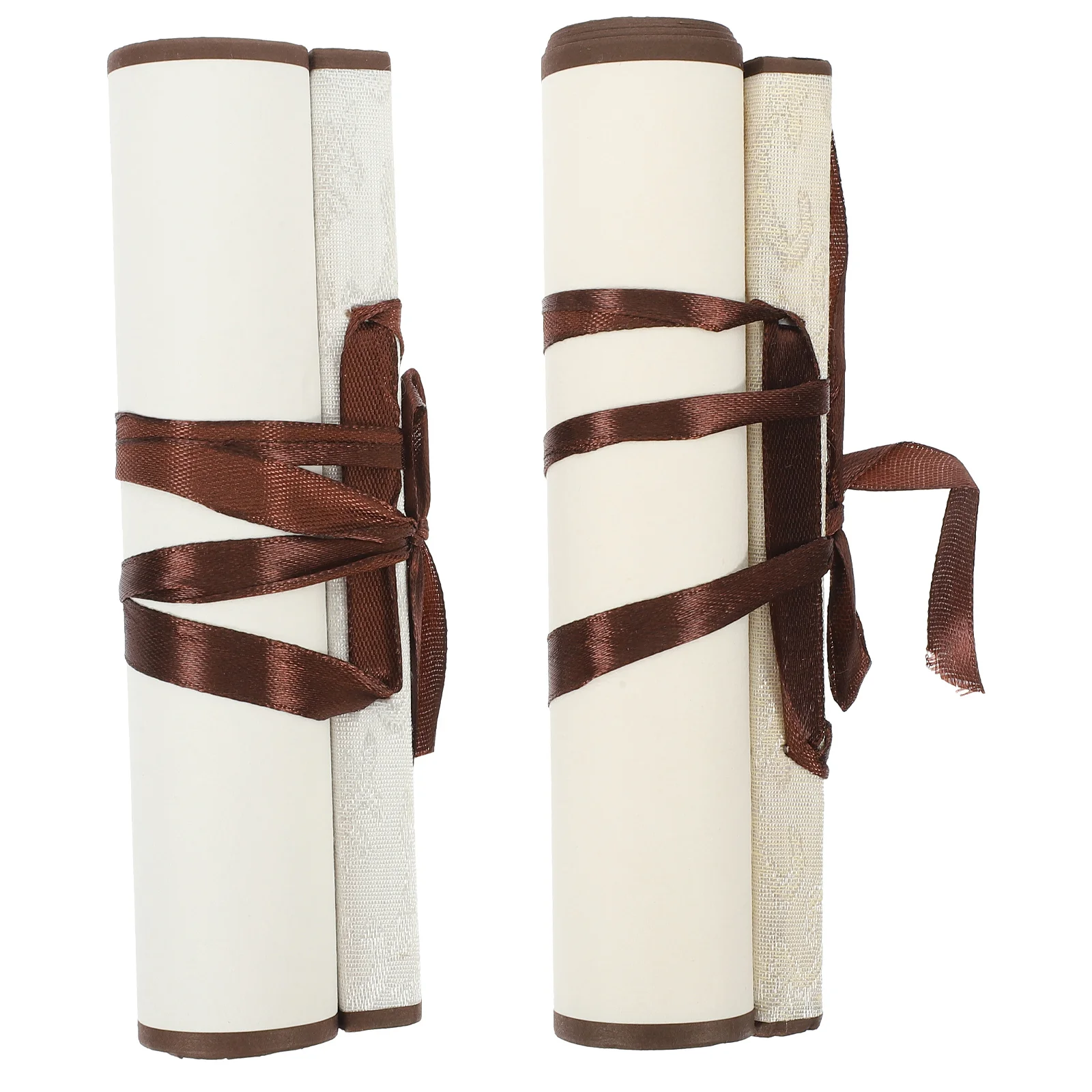 

2Pcs Chinese Calligraphy Blank Scroll for Writing and Painting Lightweight Portable Gift Calligraphy Blank Scroll