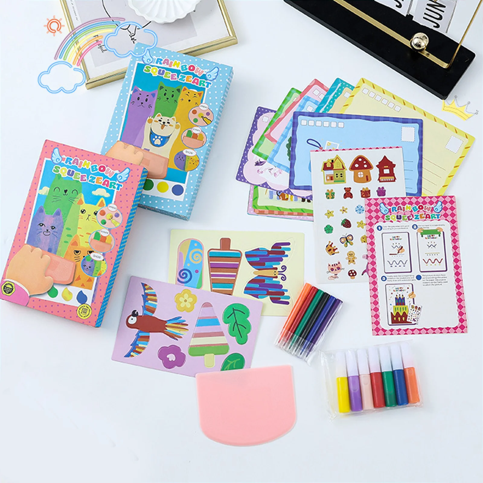 Art Craft Toddler - Set Artistico di Carta da Grattare