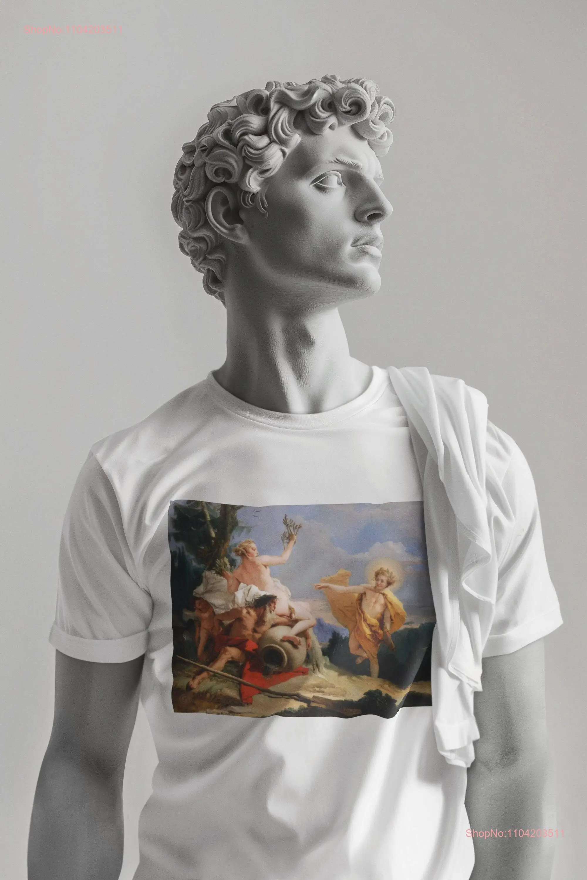 Giovanni Battista Tiepolo Apollo pursuing Daphne 1755 60  T Shirt Art lover tee long or short sleeves