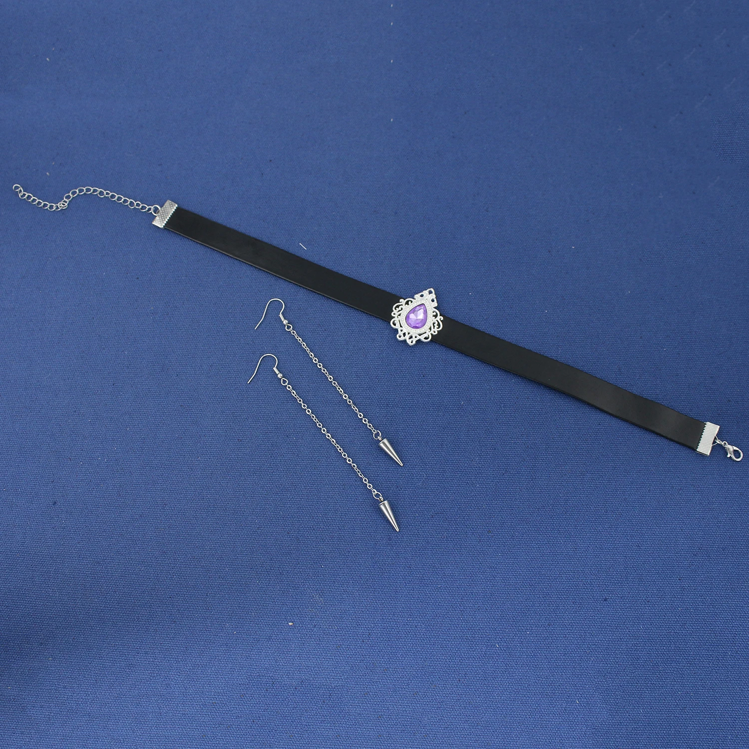 فانتازيا ميرا أقراط المختنق تأثيري مجوهرات الكرتون شيطان هنتر من KPop Disfraz زي اكسسوارات هالوين كرنفال الدعامة #4