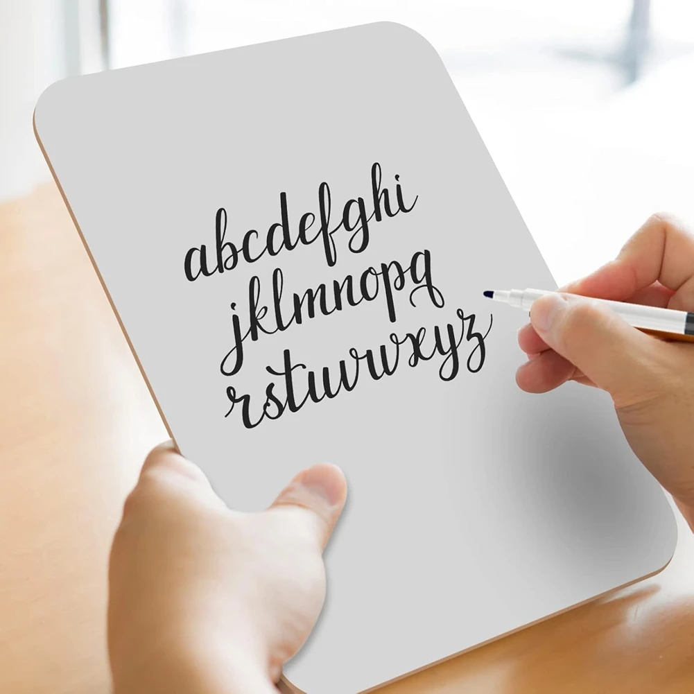 Маленькая доска для сухого стирания, мини-доска, двухсторонняя портативная для студентов, учителей, школьные принадлежности, комплект