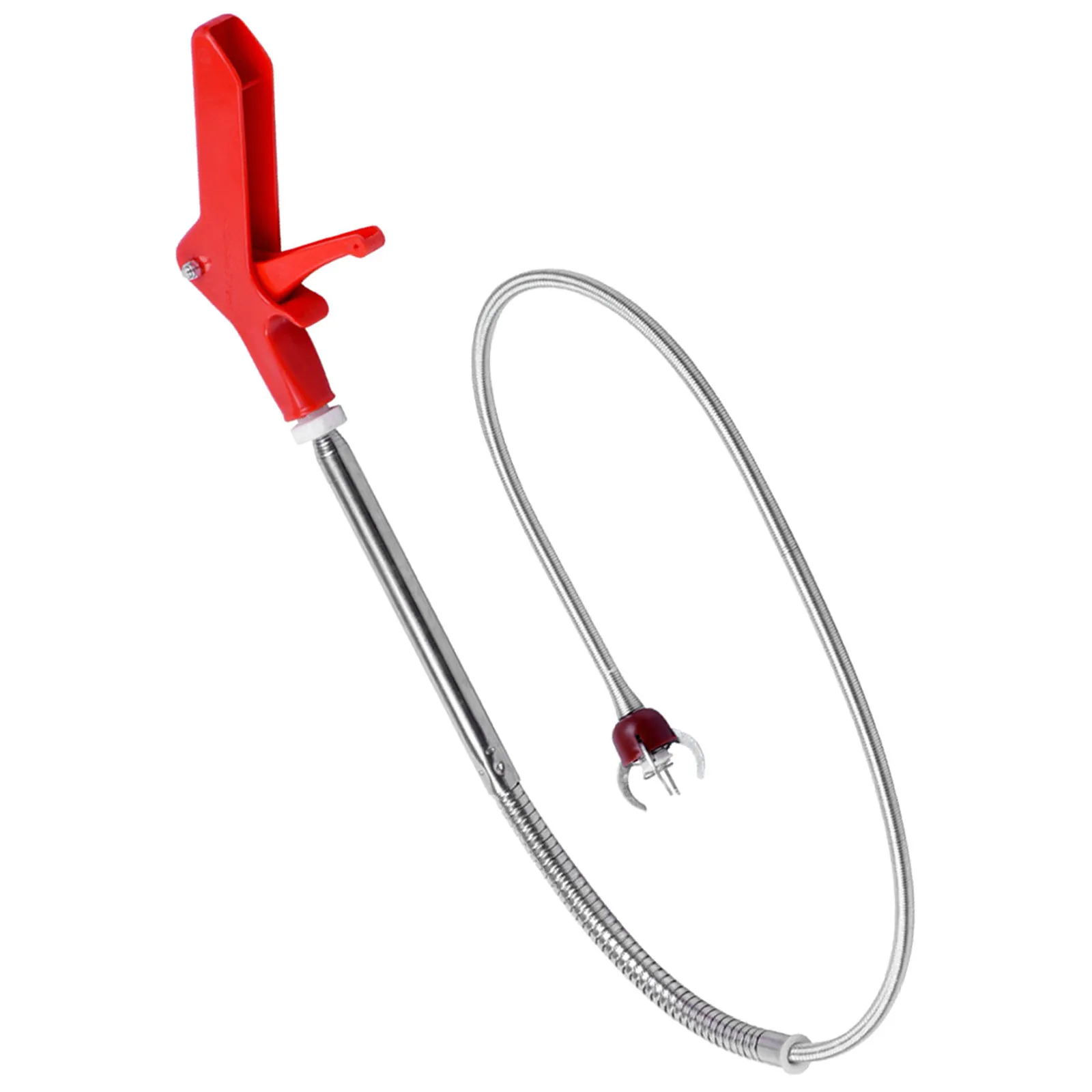 

51-дюймовый инструмент для прочистки канализации, удлиненный крюк для удаления засоров в унитазах, ванных комнатах, кухнях, душевых кабинах, бытовой инструмент для прочистки труб