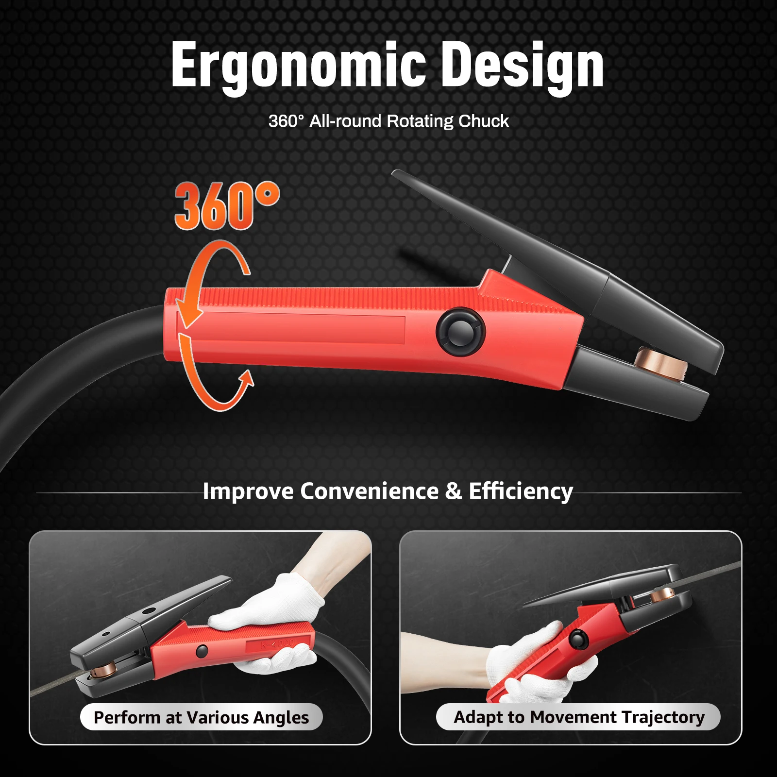 Torche de rainurage à Arc en carbone avec Tube Flexible de 86,6 pouces, pince de support d'électrode 1000A pour rainurage, rehausseurs de moulage de coupe