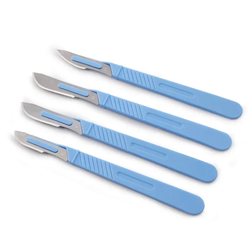 

Sterile Plastic Handle Scalpel Cosmetic Plastic Tools Disposable Sterilized Scalpel High Quality Carbon Steel Blade
