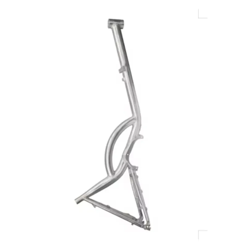 

JIN XUAN JX-28 24" Silver 6061 Aluminum MTB Frame for Bafang Motor, Light Unique Road Bike Frame