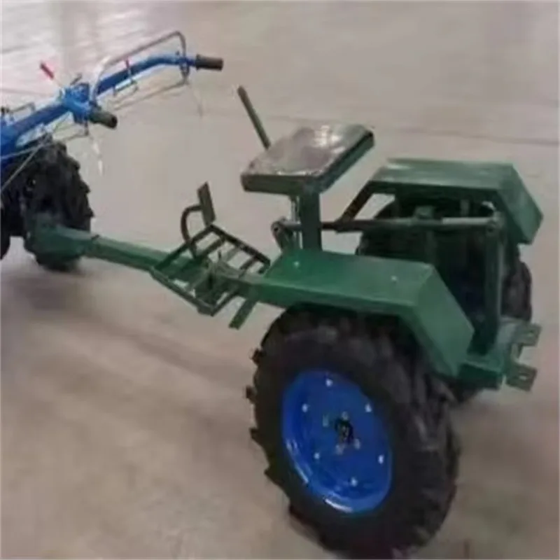 High Productivity Walk-Behind Tractor Double-Share Plow Disc Cart Seat Traction Link Farm Tools Including Engine Core Components view 4