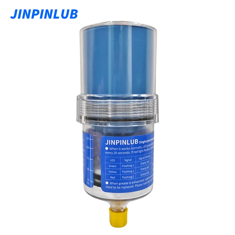 

JINPINLUB SMD125 125 мл механический автоматический одноточечный смазочный насос система инжектор смазки с таймером NLGI # 2