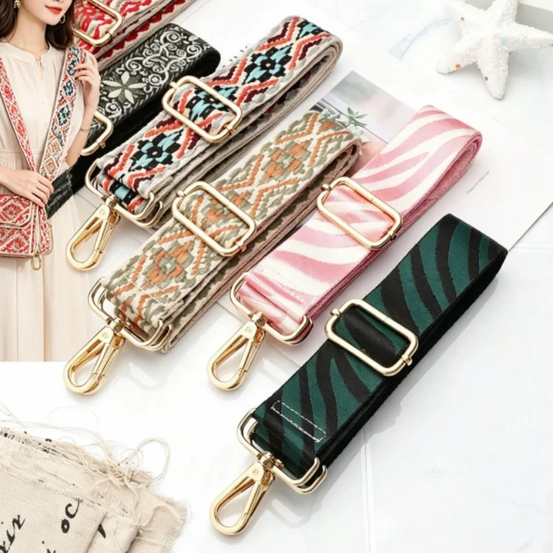 1Pc Deepeel 38mm Wide Canvas Bag Strap 80-140cm Adjustable Women's Handbag Replace Shoulder Straps Crossbody Bags Accessories