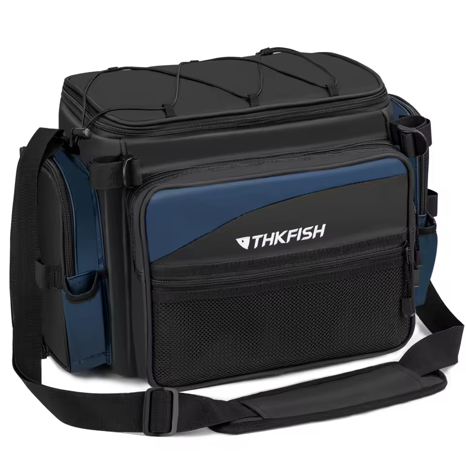 Waterproof Fishing Tackle Bags Multi-Functional One Shoulder Waist Bag Large-Capacity Fishing Rod Lure Box Storage Bag
