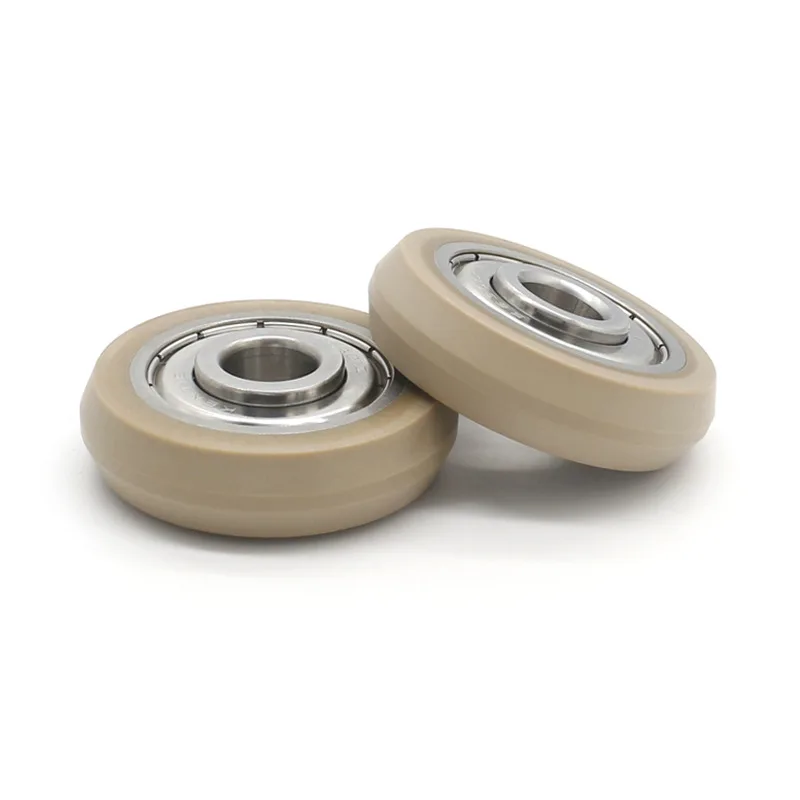 Bearing coated special engineering plastic 6301ZZ pulley PEEK + PTFE high temperature load-bearing roller