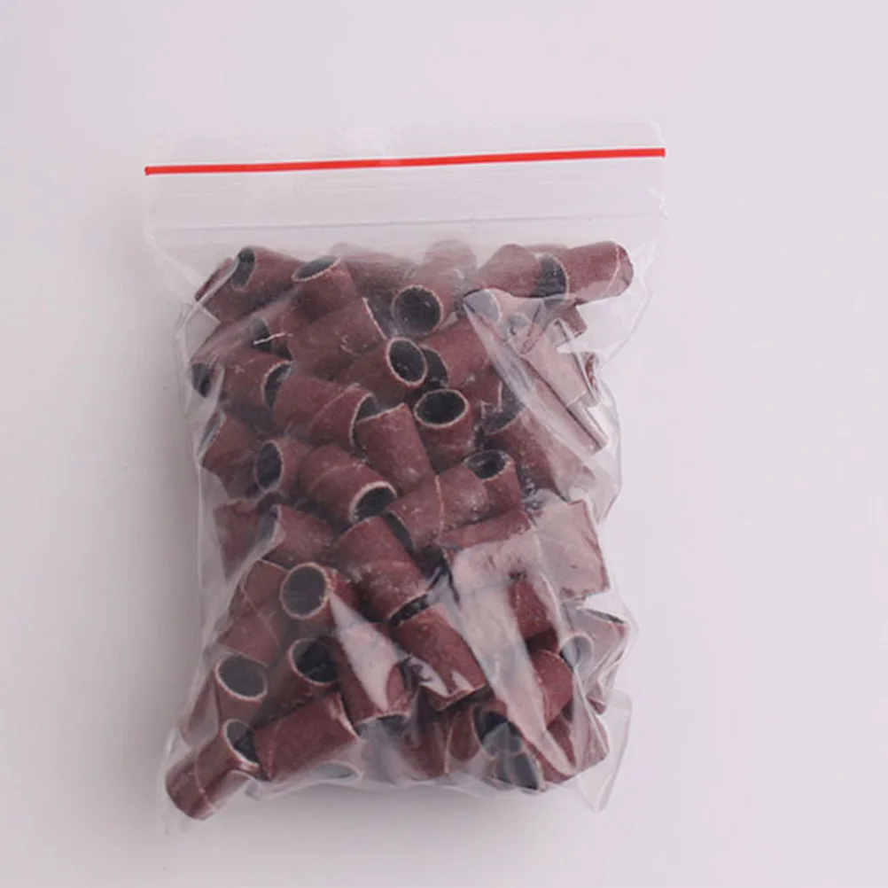 200 szt. Pierścieni szlifierskich do frezarki do paznokci, korundowe pierścienie polerskie do manicure i pedicure, materiały do polerowania, pierścienie szlifierskie do frezarki do paznokci