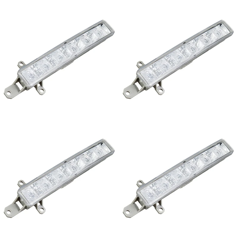 4X Car 6 LED 6000K Daytime Running Light DRL Clear 9677409380 9677409380 For Citroen C1 2006-2017 C3 2015-2019