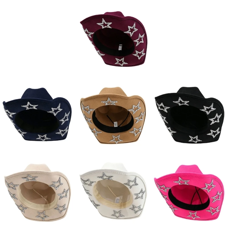 Structured Top Western Hat for Costume Outfit and Party Styling