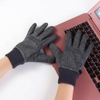 Autumn and Winter Touchscreen Gloves Windproof Waterproof Cycling Snow Ski Gloves Black/Gray/Blue Full Finger Commuting Gloves