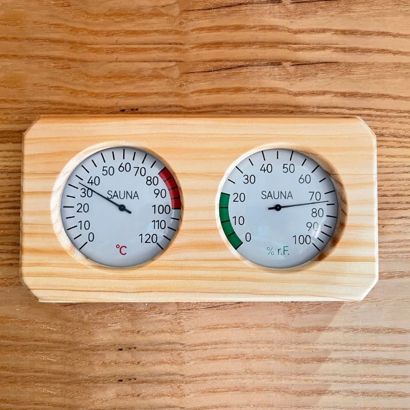 Reliable Sauna Room Thermometer Hygrometer Temperature & Humidity Tester Meter Precise Readings Clear Scale for Optimal Comfort