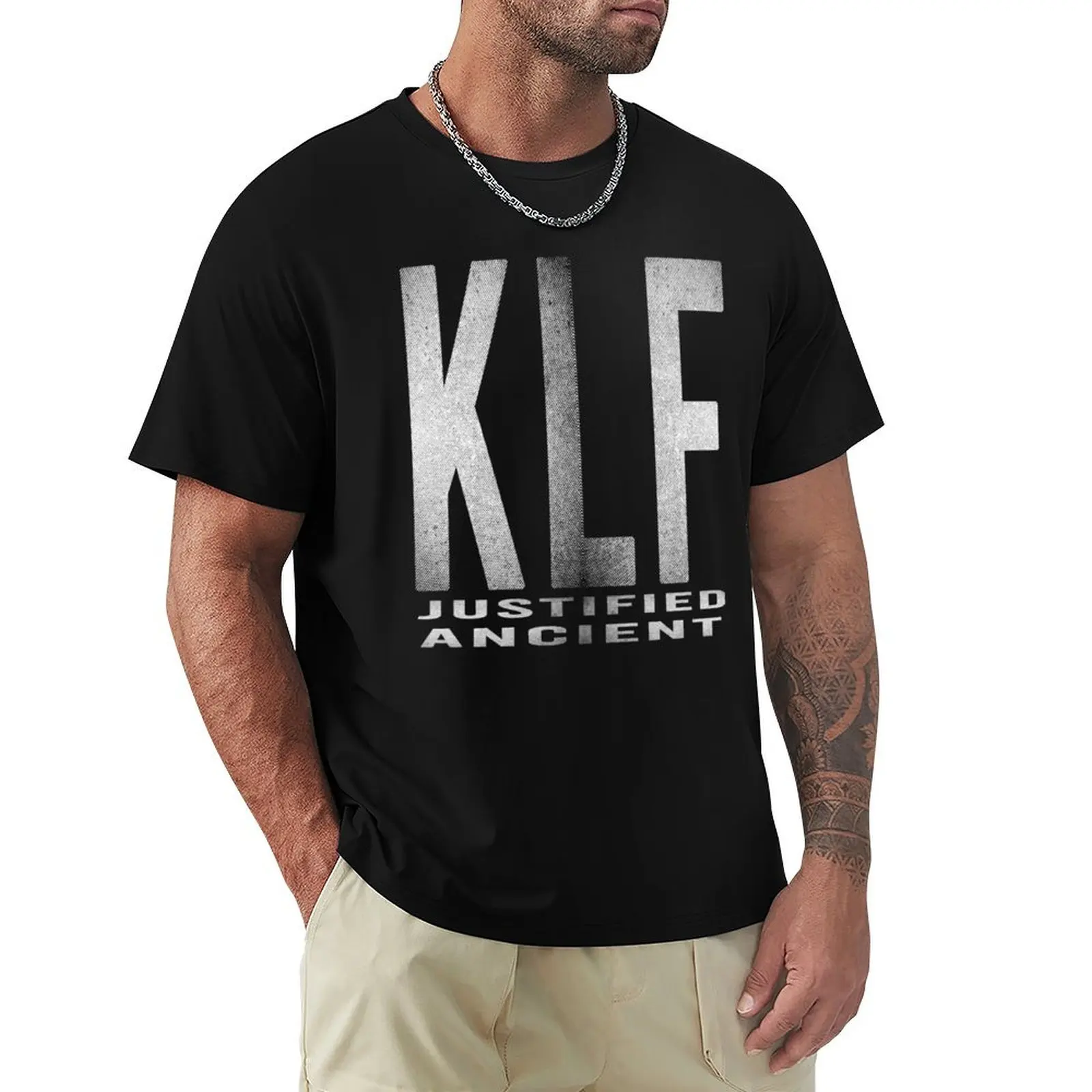 KLF Justified and Ancient T-Shirt Simple Line Art Print Tee