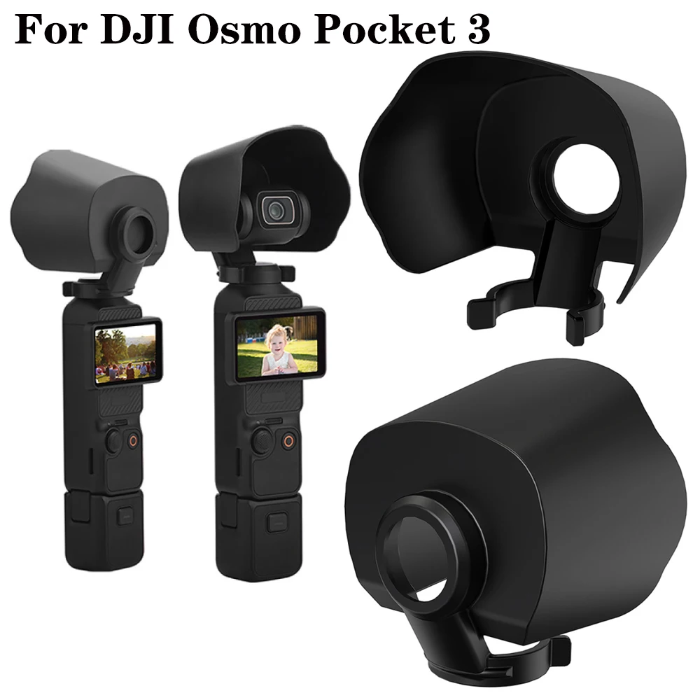 

Camera Lens Sun Hood Sunshade for DJI Osmo Pocket 3 ABS High-Quality Case Anti-Glare Handheld Gimbal Camera Accessories Parts