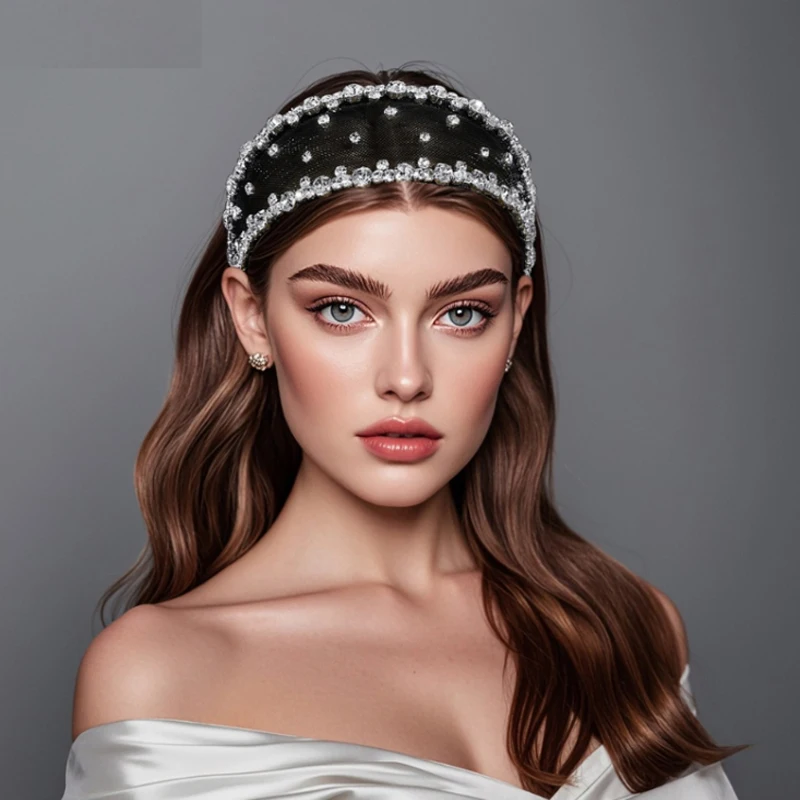

Sparkling Diamond Hairbands Women Hair Accessories And Headwear Girls Headbands Hair Decorate ободок для волос