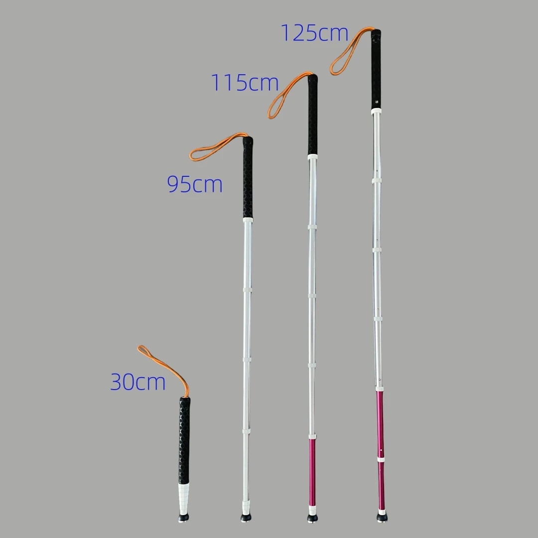 126cm Portable Ultra-light Retractile Crutch Expandable Cane Trekking Pole Multifunctional Walking Stick for the Elderly Support