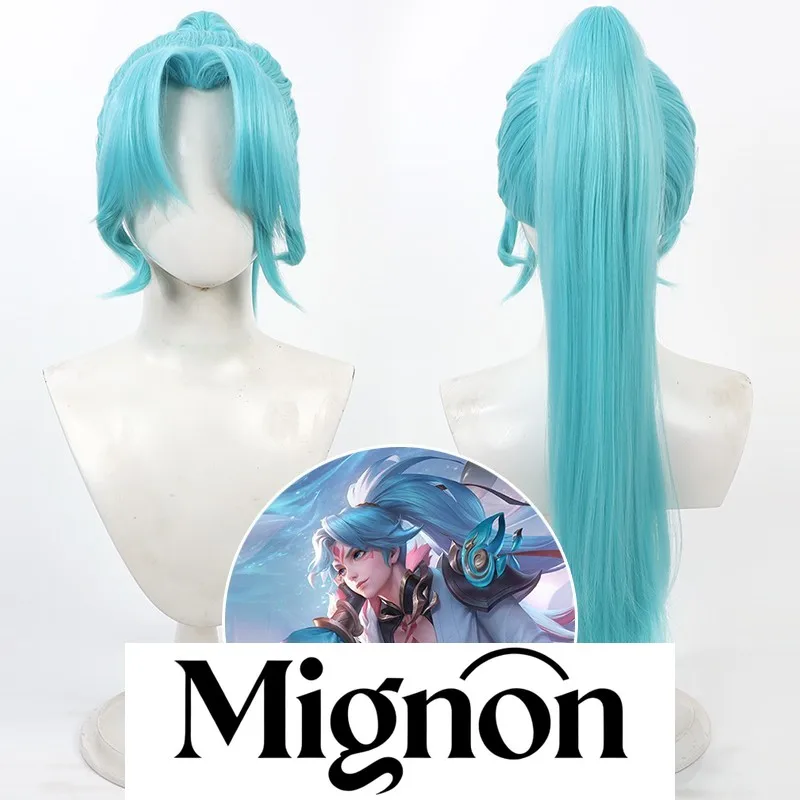 

Falling Snow White Wolf Allen Cosplay Wig Honor Teased Crown Detachable Ponytail New Hero