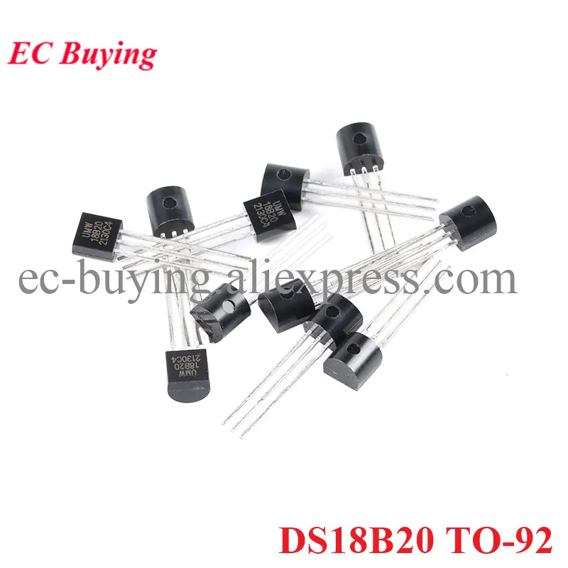 10pcs/1pc Sensor Electronic Chip DS18B20 TO-92 18B20 Single Bus Temperature Sensor IC 18b20 TO92 diy electronic