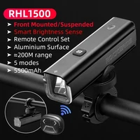 ROCKBROS 1000/1500LM luz de bicicleta IPX6 impermeable luz de bicicleta tipo C carga LED faro de ciclismo linterna ultraligera de aluminio