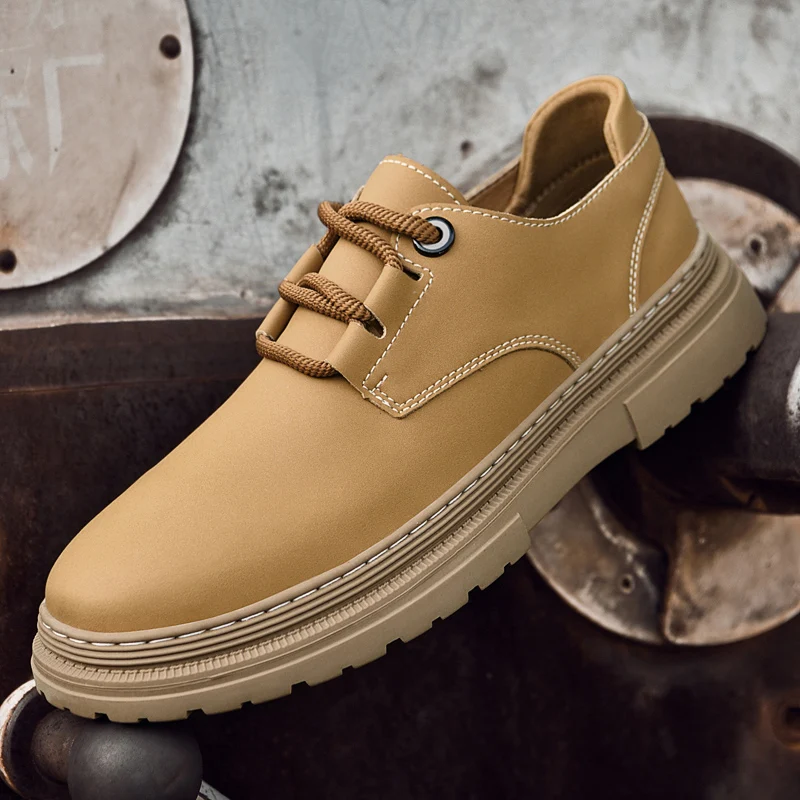 Modemerk Heren Hoogwaardige Werkkleding Schoenen Trendy Retro Heren Oxford Schoenen Nieuwe Lederen Vrijetijdsschoenen Groot Formaat: 37-47