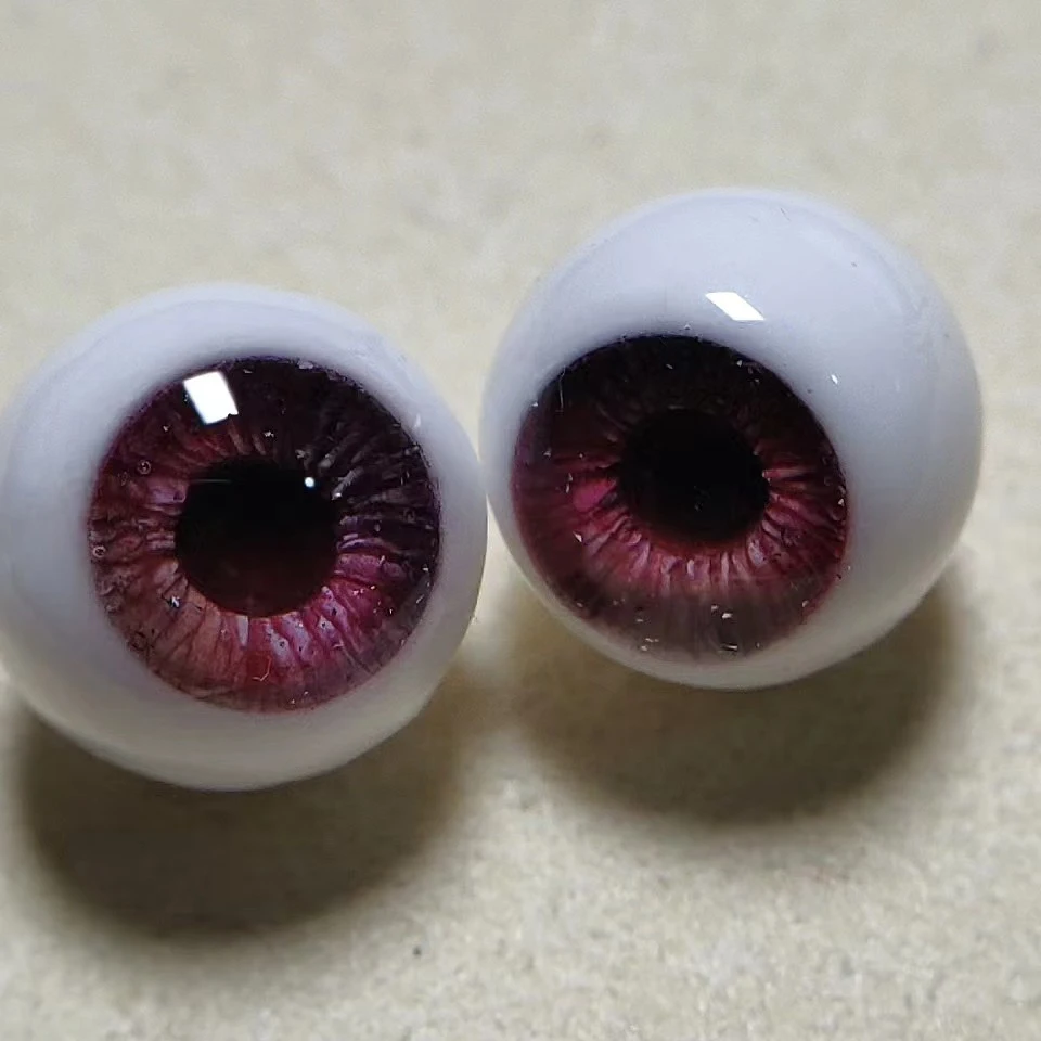 

16mm Doll Eyes Resin Pure Circle Eyeball DIY Handmade Doll Accessories Eyeball For BJD Doll Plaster Eyes