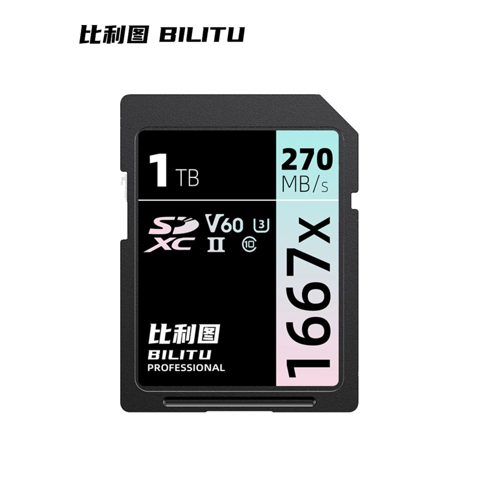 BILITU SD Card V90 V60V30 Read Speed Up To 300MB/s 128GB 256GB 512GB Memory Card SDXC UHS