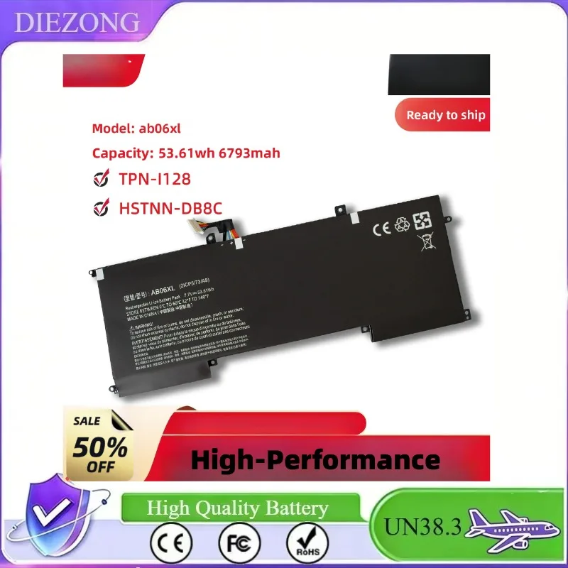 In Stock Laptop Battery Compatible with HP ENVY13-AD023TU, AB06XL, HSTNN-DB8C, TPN-I128