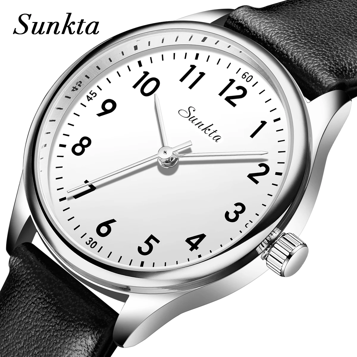 LIGE Orologio da donna al quarzo da donna dal design semplice in bianco e nero, cinturino in pelle casual, orologio da regalo con braccialetto femminile impermeabile
