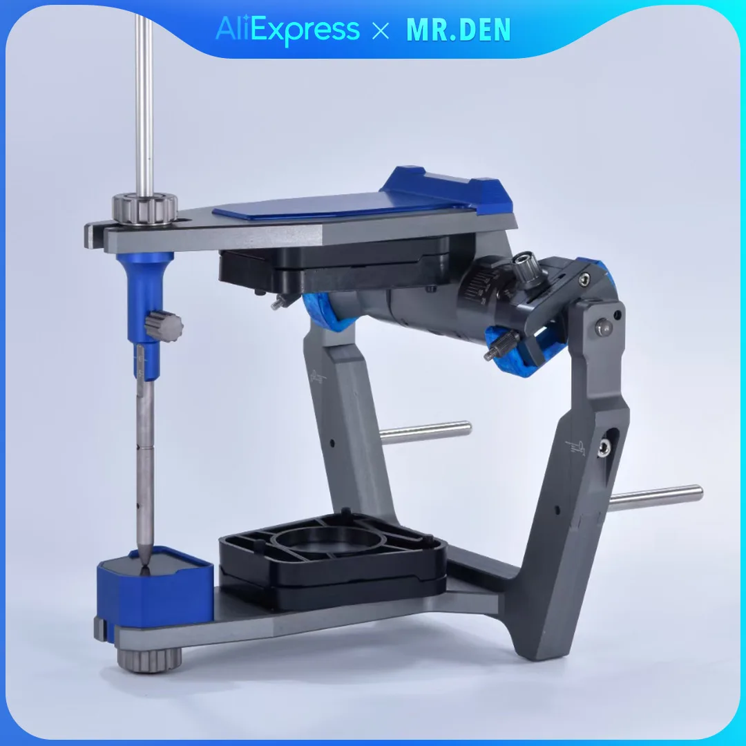 

Полностью регулируемый анатомический артикулятор в стоматологической лаборатории — направляющая пластина для арки для лица Gilbach Mechanic и стол для переноса
