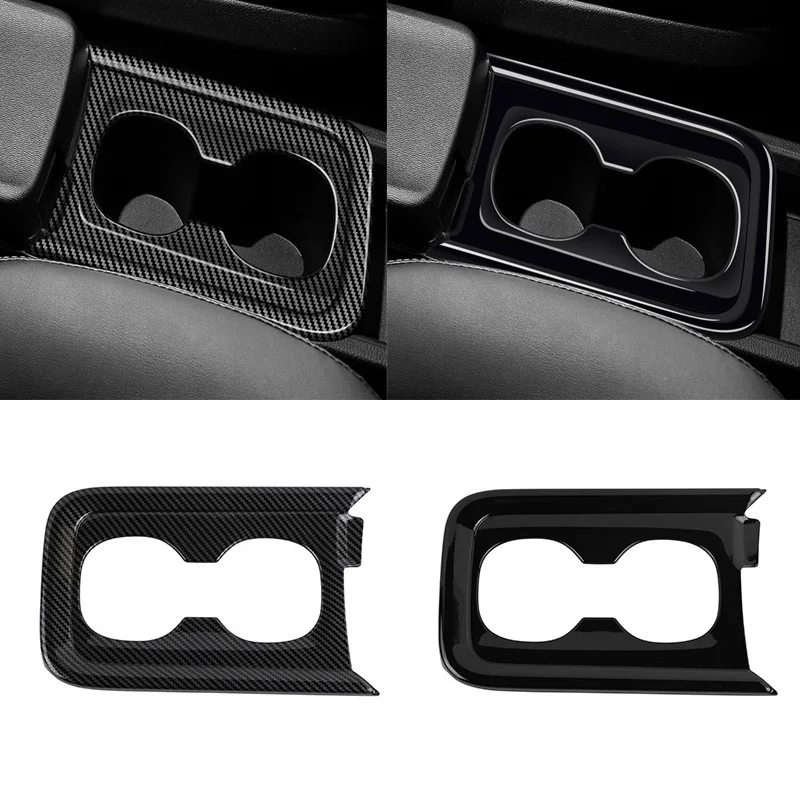 

For Toyota Voxy noah 90 2022 2023 2024 Carbon Fibre Car Front Water Cup Holder Cover Trim Holder Storage box decoration styling