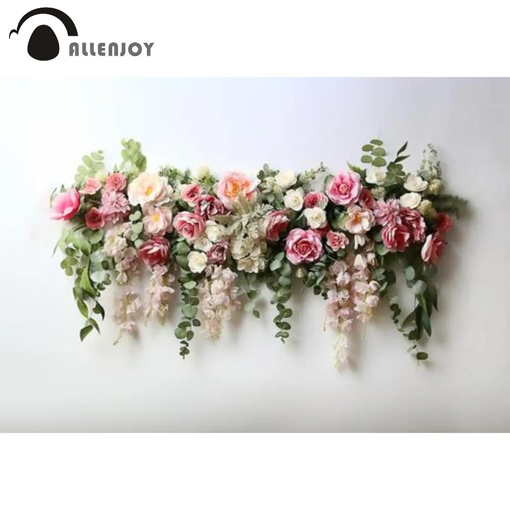 

Allenjoy Bridal Bouquets Photography Backdrop Blooms Floral Wall Decor Wedding Party Flower Arrangement Photoshoot Background