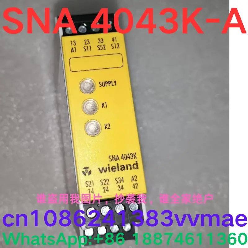 Second-hand test OK,safety relay  SNA 4043K-A  SNA4043K-A   Contact me and I can offer you a discount