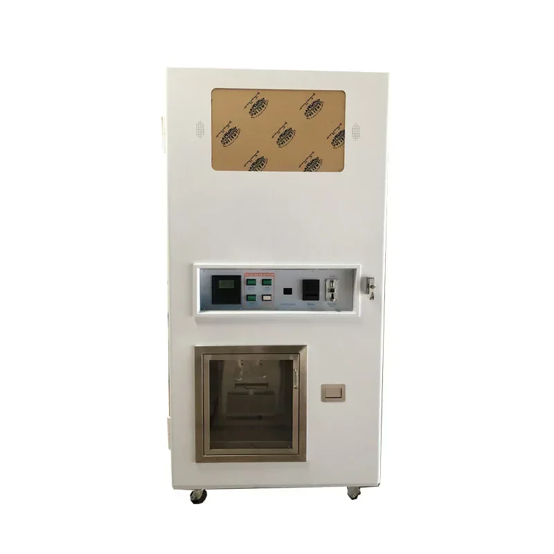 Hot sales24 Hours Coin Bill Credit Card Operated Ice Cube Vending Machine OEM Pure Ice Cube Vending Machine Commercial
