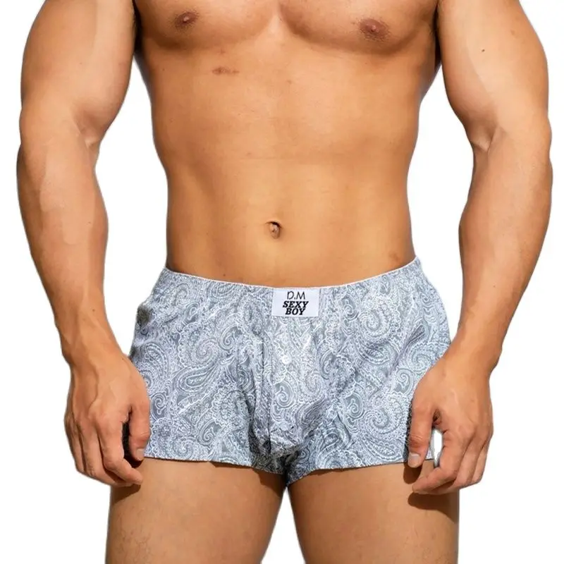 Sexy Boxer Men\'s Underwear Cotton Lingerie Ropa Interior Sexi Para Hombre Cueca Gay Big Pouch Botton Underwear Quick Dry