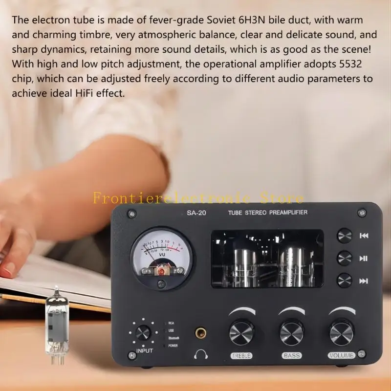 G8DB Tube Pre-Amplifier Support Wireless  Amplifier Stereo Receiver USB Drive Player Enhances Home Auditory