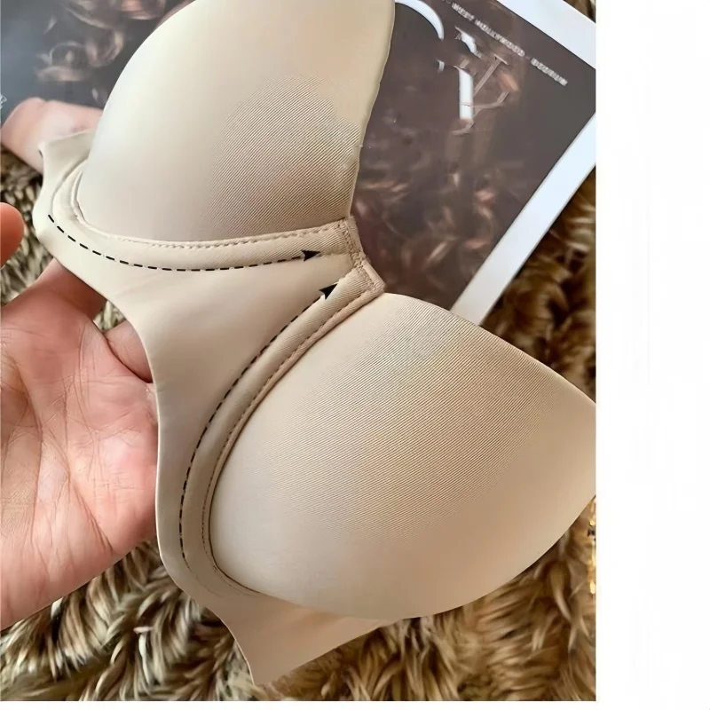 Reggiseni senza cuciture per le donne Morbida biancheria intima da 1/2 tazze Reggiseno push up Bralette Comfort Reggiseno invisibile Senza ferretto Semplice lingerie sexy