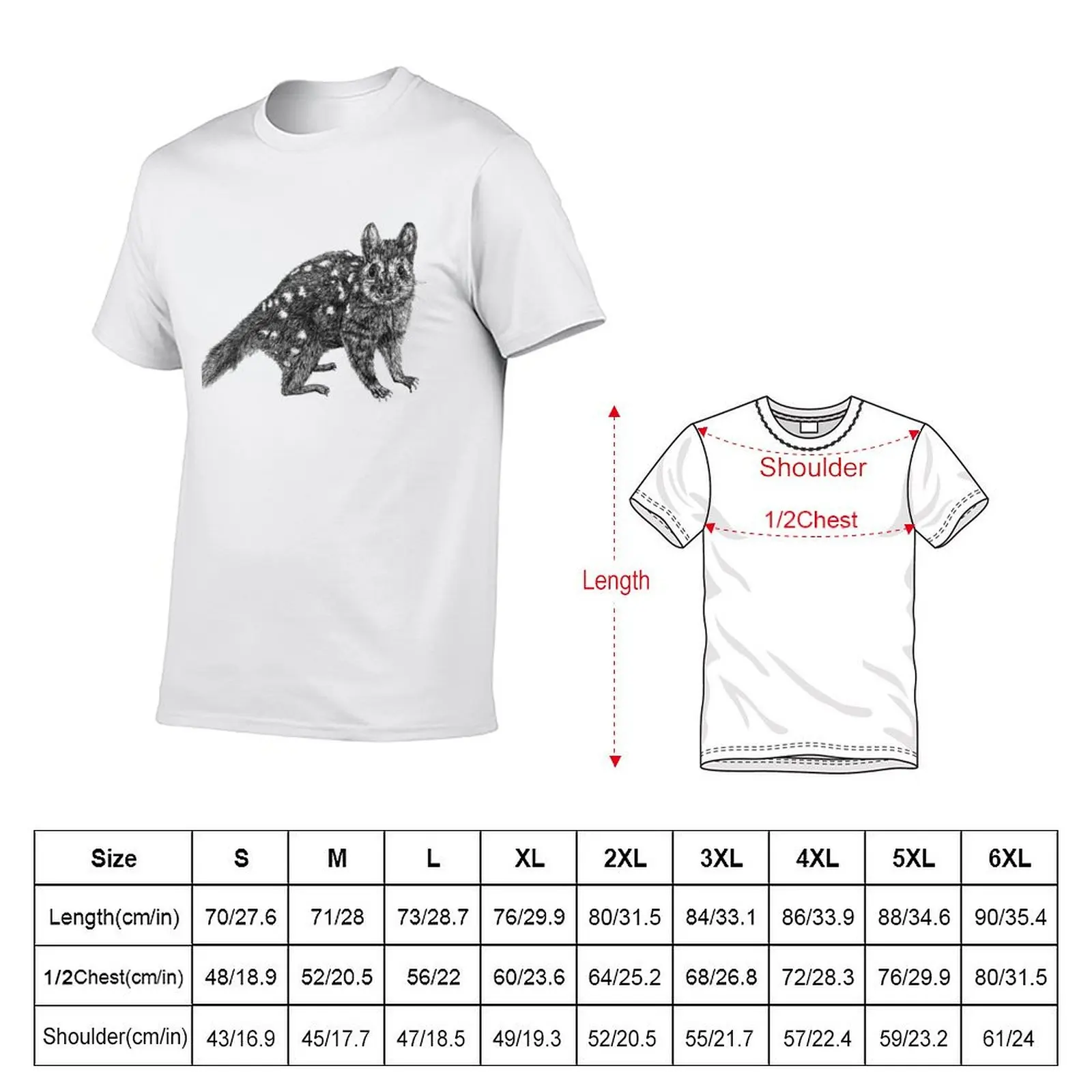 Amanda the Quoll T-Shirt Plus Size Workout Short Sleeve Top