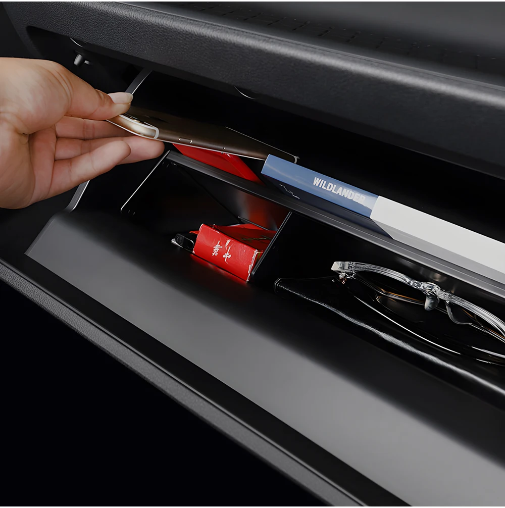 Für Toyota RAV4 XA50 Hybrid 2019 2020 2021 2022 2023 2024 2025 Handschuhfach-Teilung Erweiterung Aufbewahrungsorganizer Zubehör – Detail 8