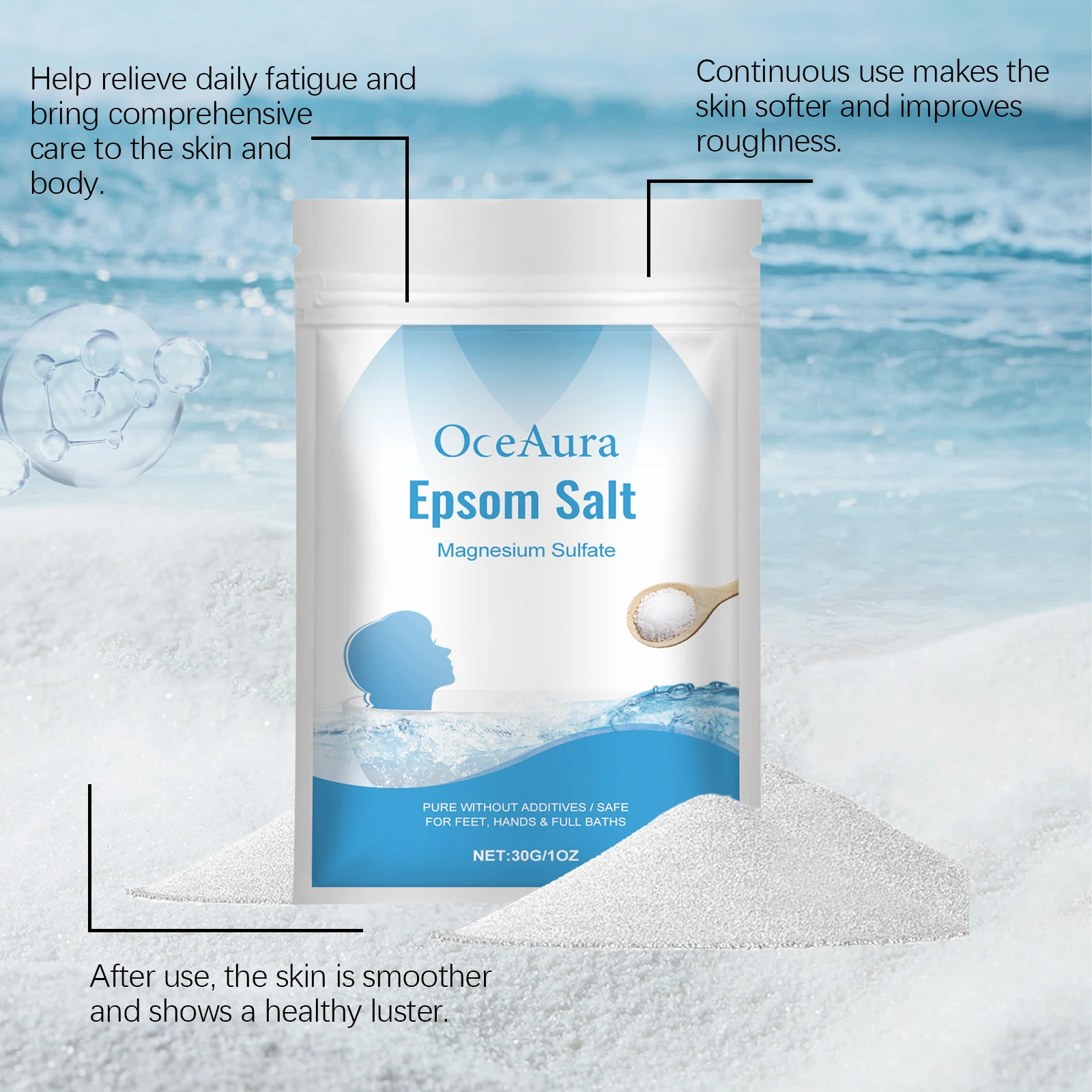 Garam Epsom Magnesium Sulfat M - Bath Salts Magnesium ulasan dan harga