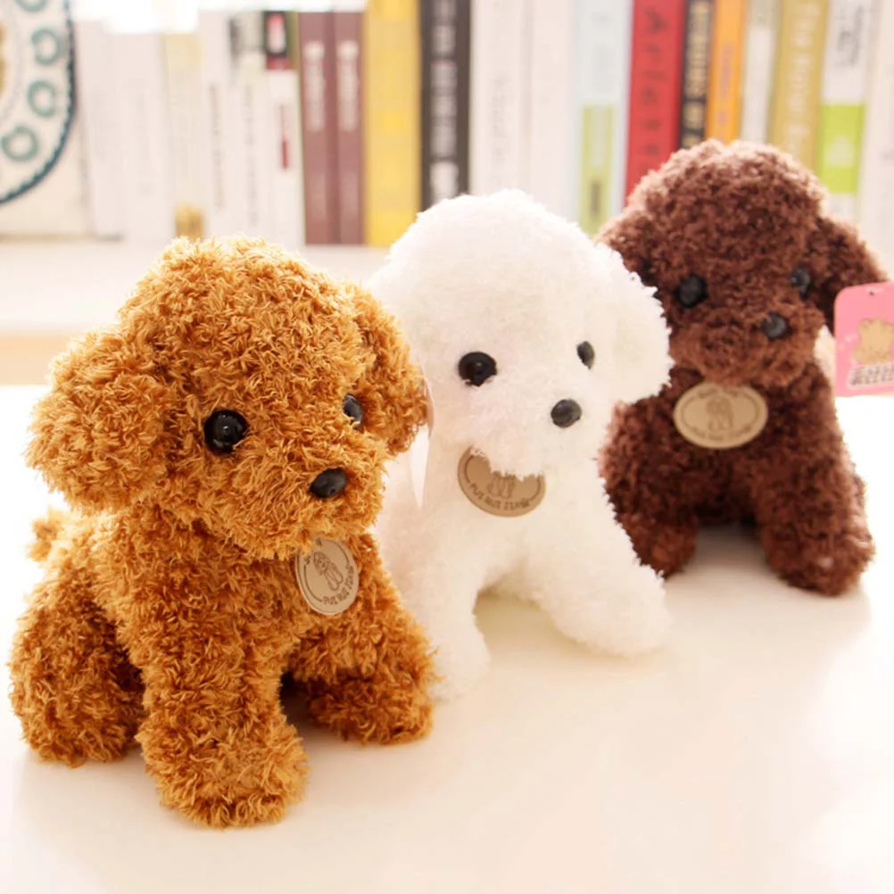 

Bed Time Stuffed Animal Toys Plush Poodle Dog Figure(White) plush toy stuffed toys animal plush toys
