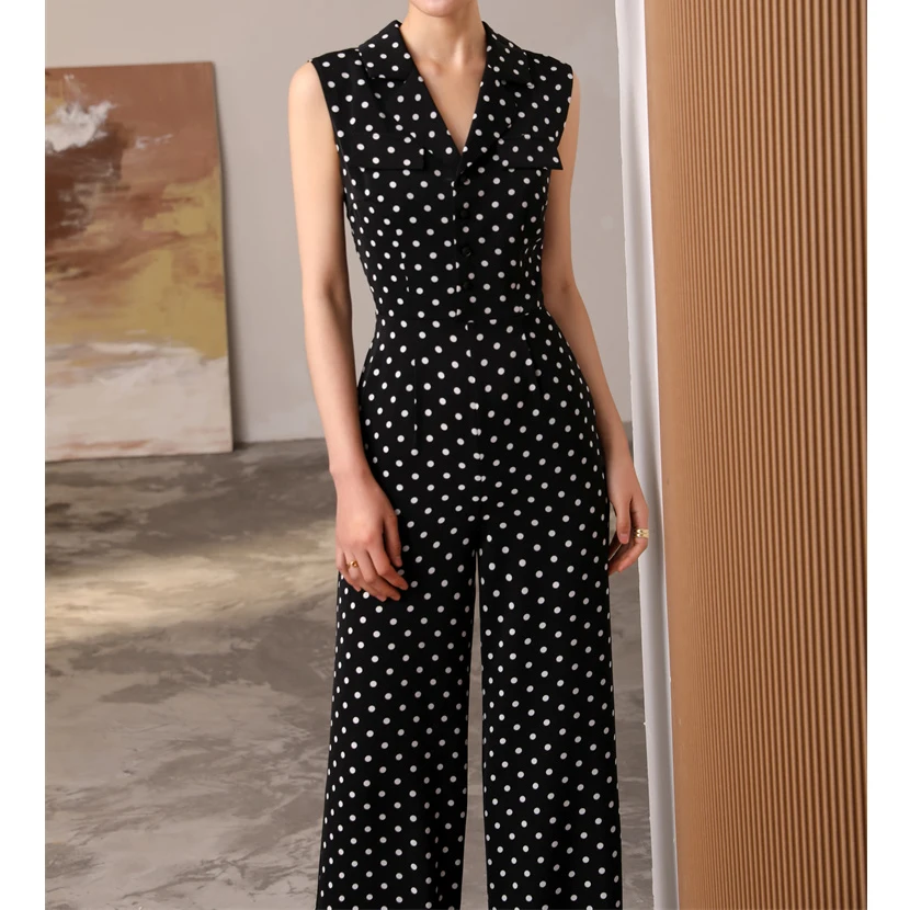 

Ретро Bla в горошек Svel Dr утягивающие широкие брюки летняя оригинальная модная женская одежда длинные брюки с высокой талией