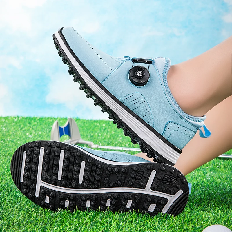 أحذية جولف للرجال أحذية جولف مريحة للاعبي الجولف مقاس خارجي أحذية رياضية للجولف مقاس 36-47 غير قابلة للانزلاق