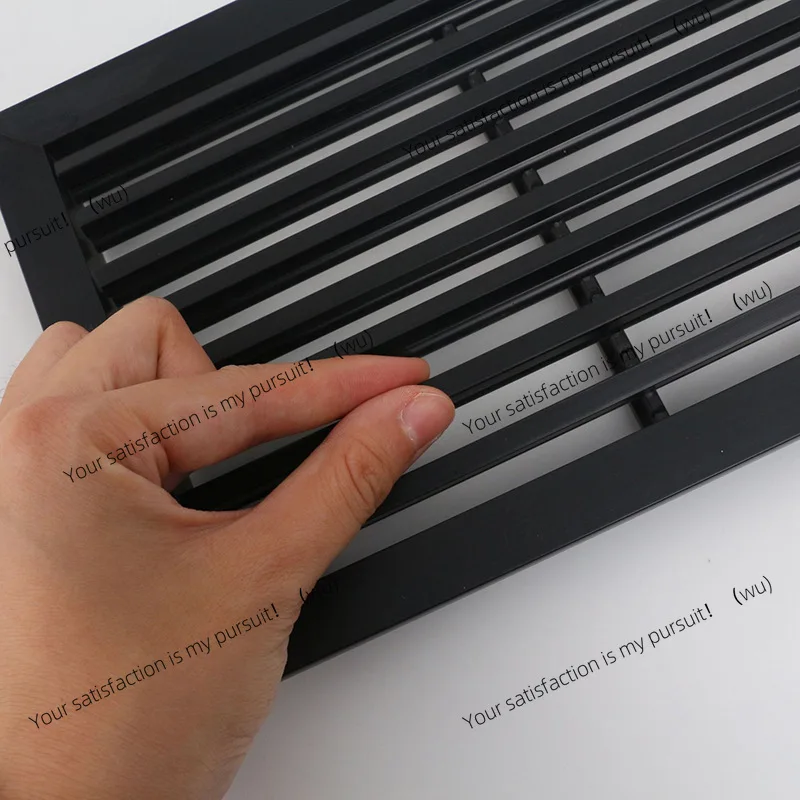 ZOCI-Out of trend louver grille multi-specification Yao black lengthened to send trend central air conditioner air outlet